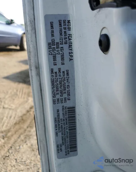 2018 Ram Promaster City из США, поврежденный, VIN ZFBERFAB3J6L85473